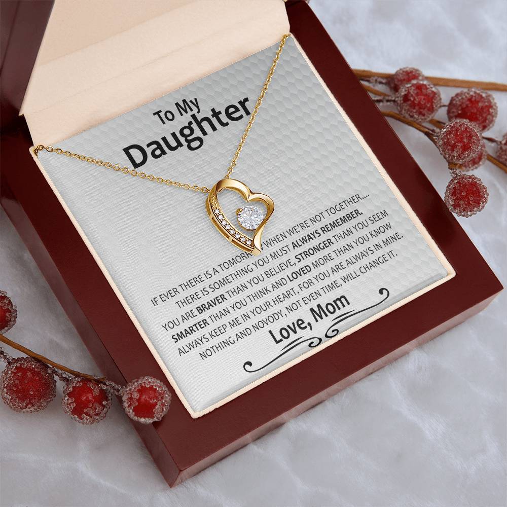 Gift For Daughter From Mom Daughter Mother Necklace Daughter Gift From Mom To My Daughter Daughters Birthday Unique Grown Up Daughter 2 Forever Love Necklace