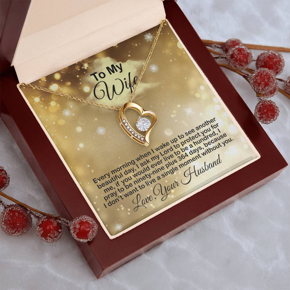 Gift Present For Wife Anniversary Birthday Valentine Gift For Wife From Husband Gift For Wife From Husband Forever Love Necklace