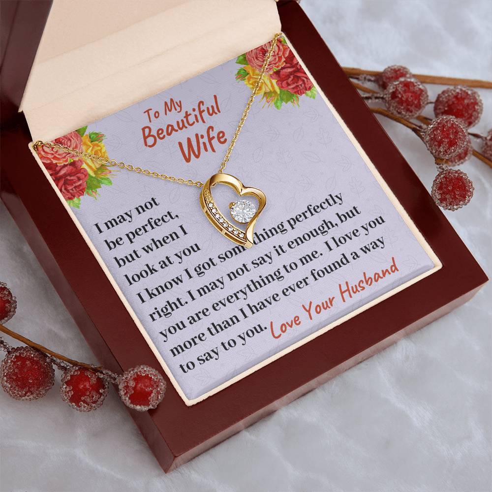 To My Beautiful Wife I Love You More Than I Have Ever Found A Way To Say It Necklace 1 Forever Love Necklace
