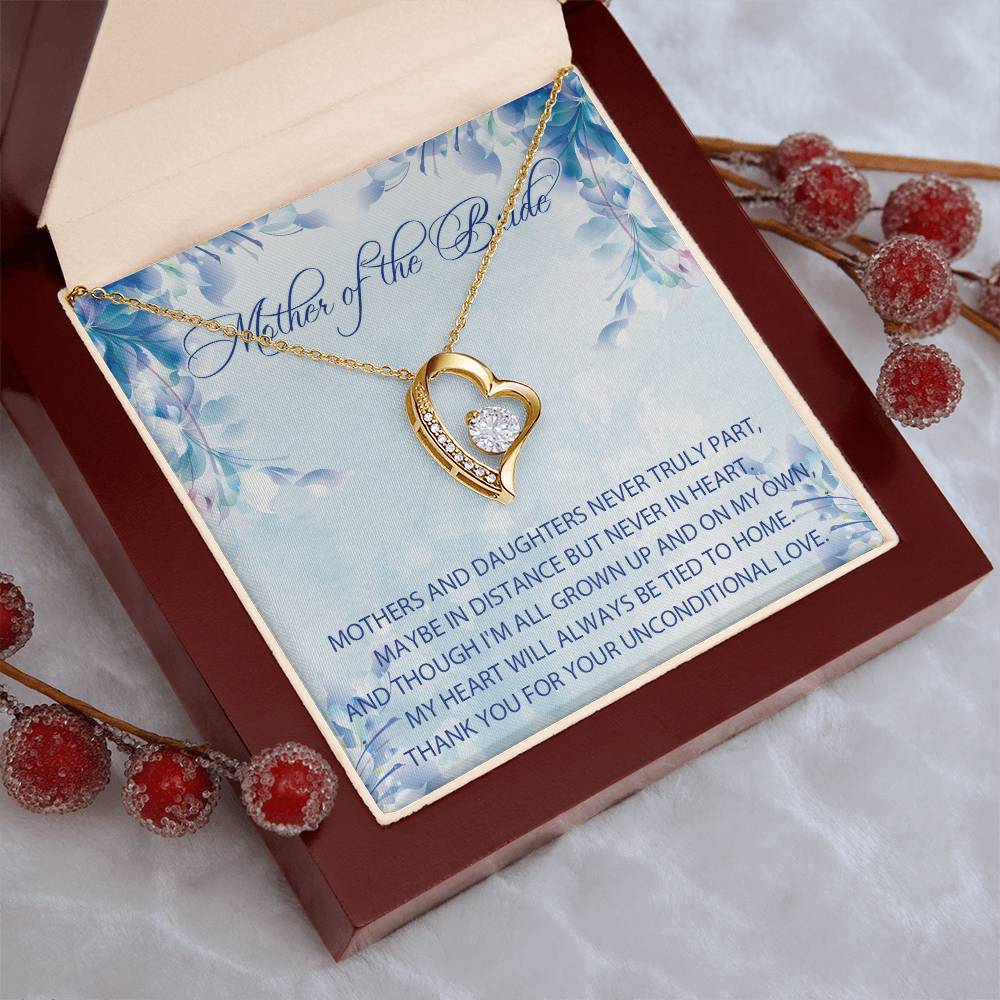 Mother Of The Bride Gift From Daughter Mother Of The Bride Wedding Gift Custom Mother Of The Bride Bride's Mother Forever Love Necklace Forever Love Necklace