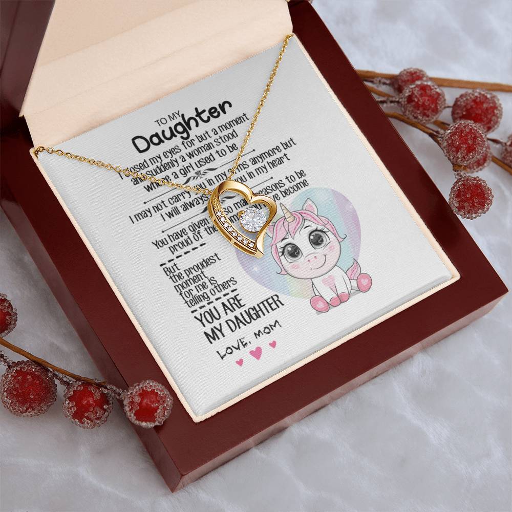 To My Daughter 1 Forever Love Necklace