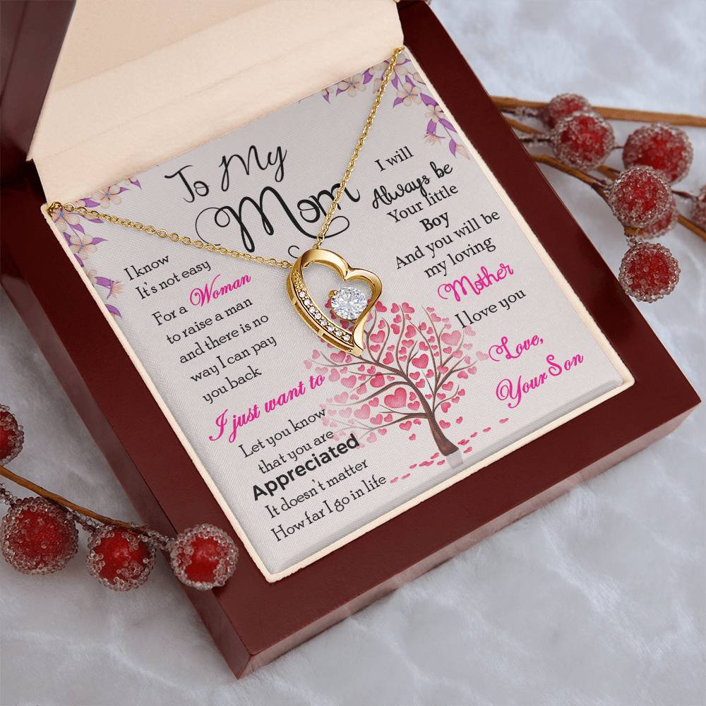 Neckless For Mother By Son Forever Love Necklace