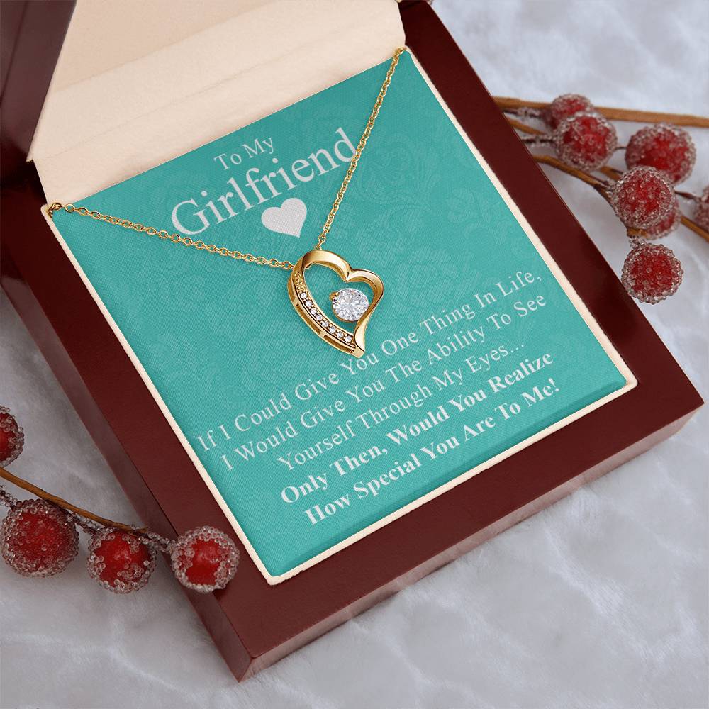 To My Girlfriend 3 Forever Love Necklace