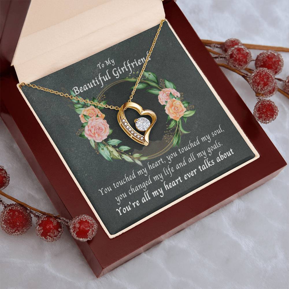 Beautiful Girlfriend Necklace Forever Love Necklace