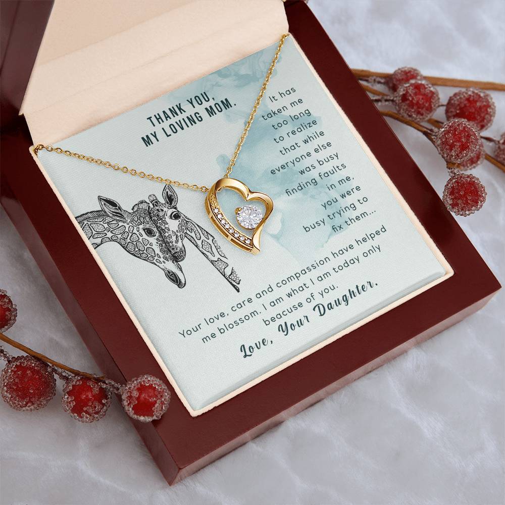 To My Mom Mother Necklace Gift For Mother Xmas Christmas Customize Gift To My Mom 5 1 Forever Love Necklace