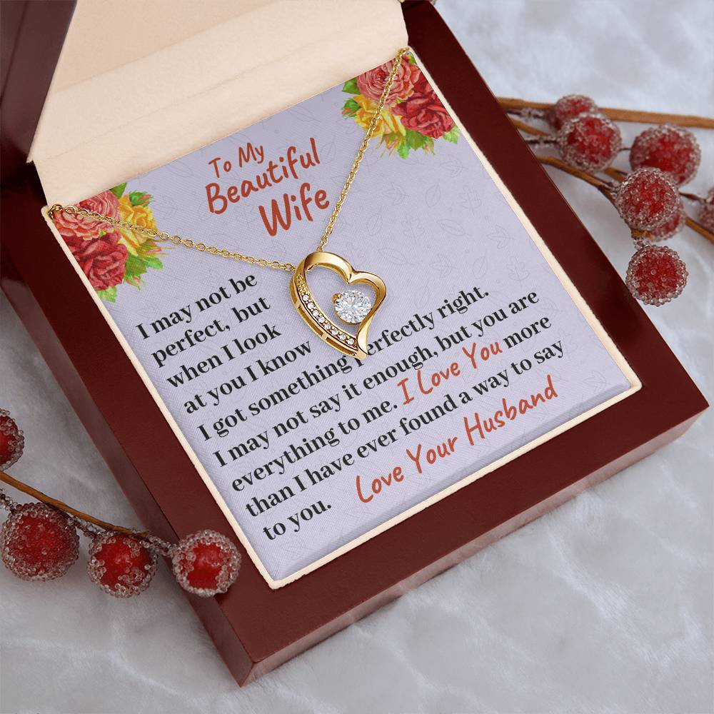 To My Beautiful Wife You Are Everything To Me Necklace 1 Forever Love Necklace