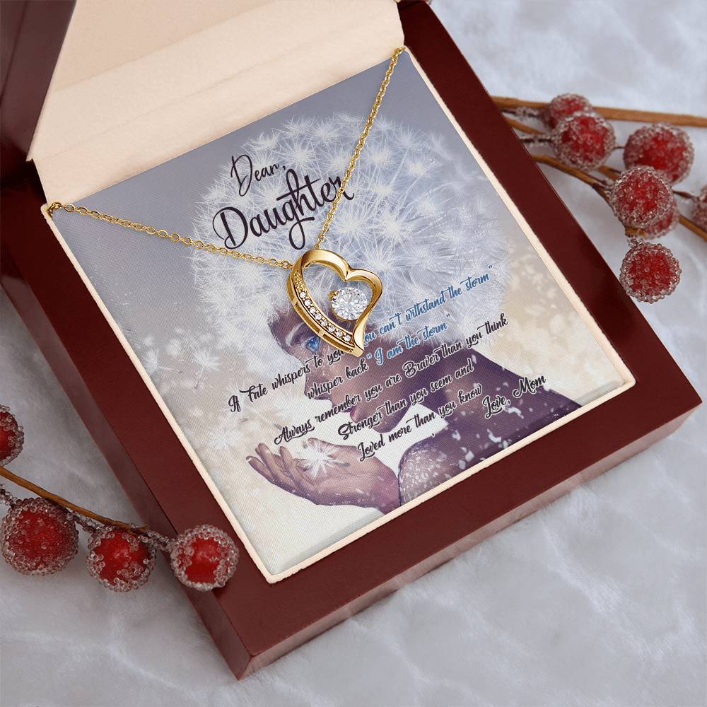 To My Daughter Necklace From Mom Gift For Daughter From Mom Birthday Gift Daughter Graduation Gift Daughter Birthday Gift Forever Love Necklace