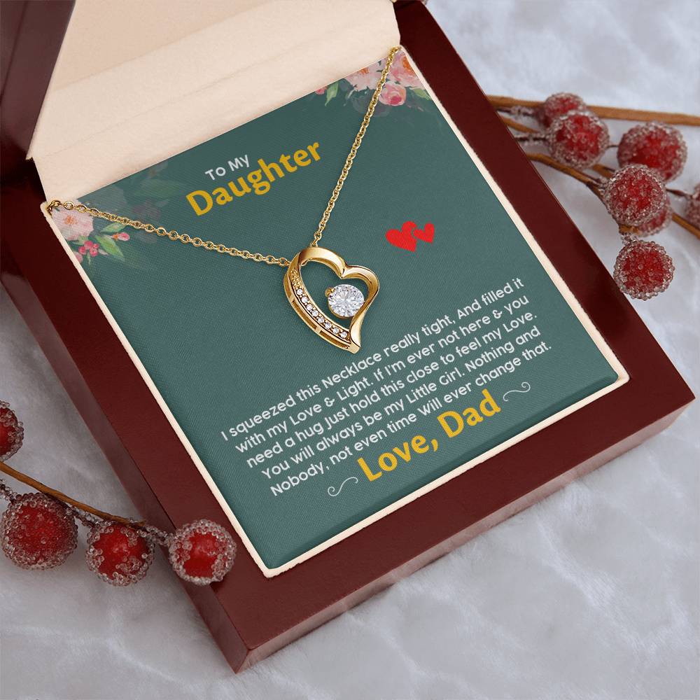 Gift For Daughter Daughter Jewelry From Dad Christmas Gift For Daughter Gift For Daughter From Dad Daughter Gift From Dad Forever Love Necklace