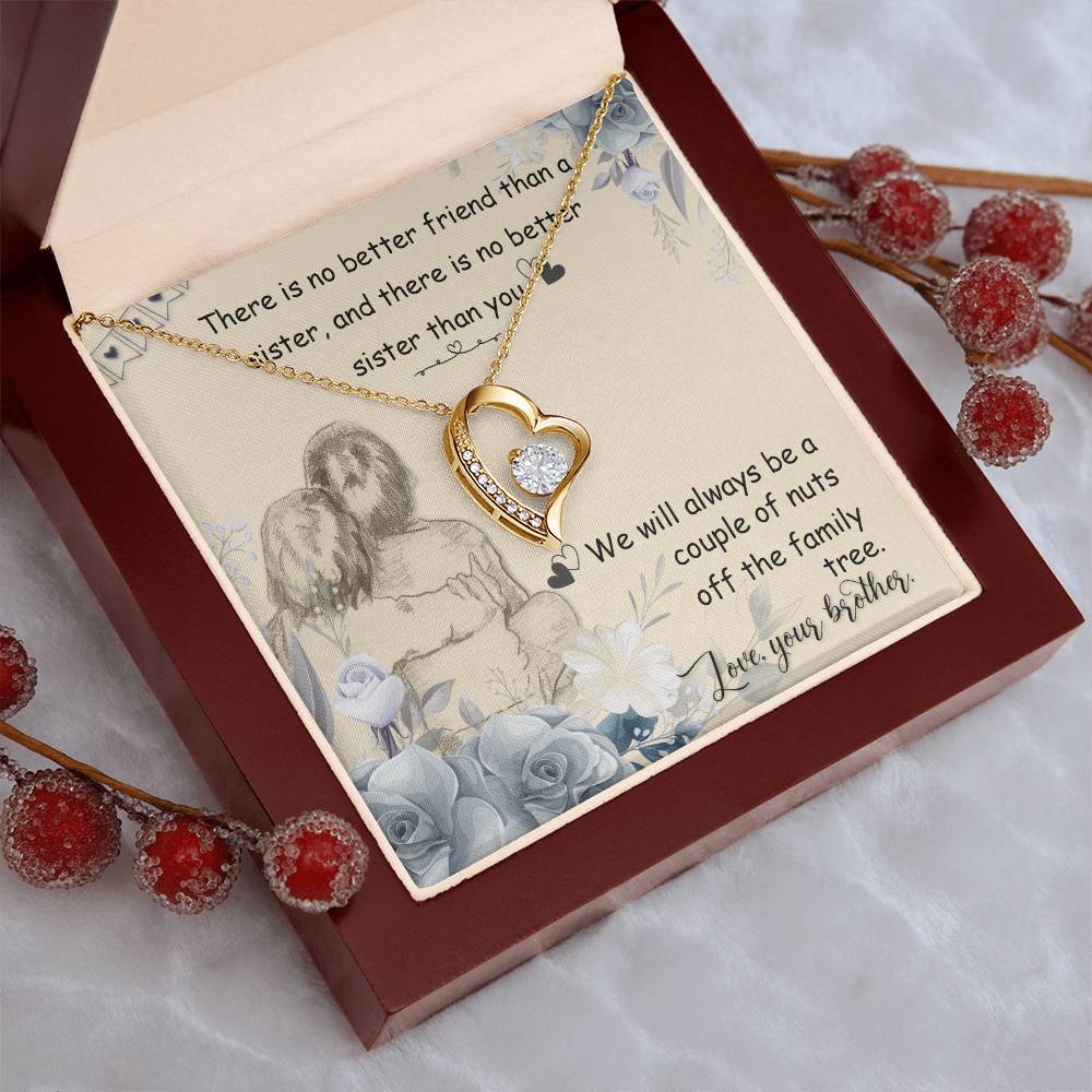 There Is No Better Friend Than A Sister And There Is No Better Sister Than You Forever Love Necklace