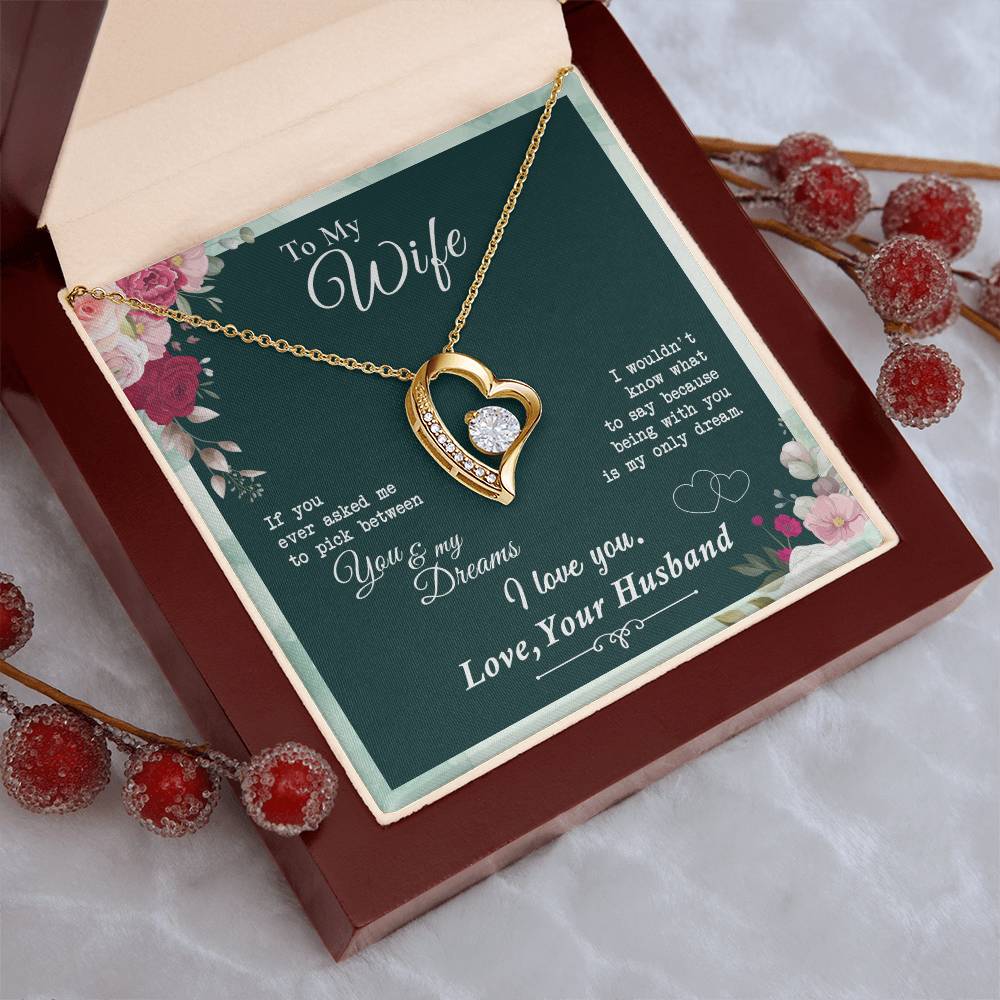 Almost Gone To My Wife Being With You Is My Only Dream Heart Necklace 1 Forever Love Necklace