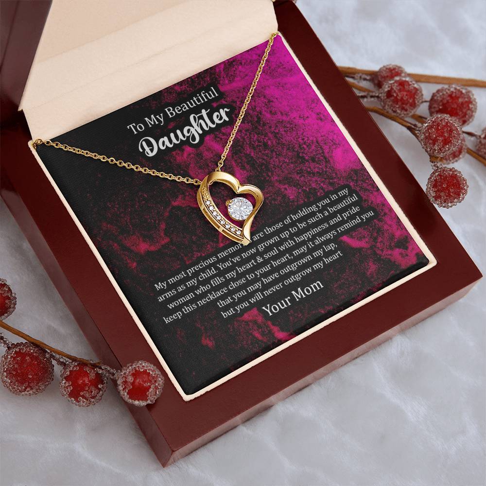 Daughter Necklace To Daughter From Mom Daughter Inspirational Giftdaughter Necklace Gift For Daughter Forever Love Necklace