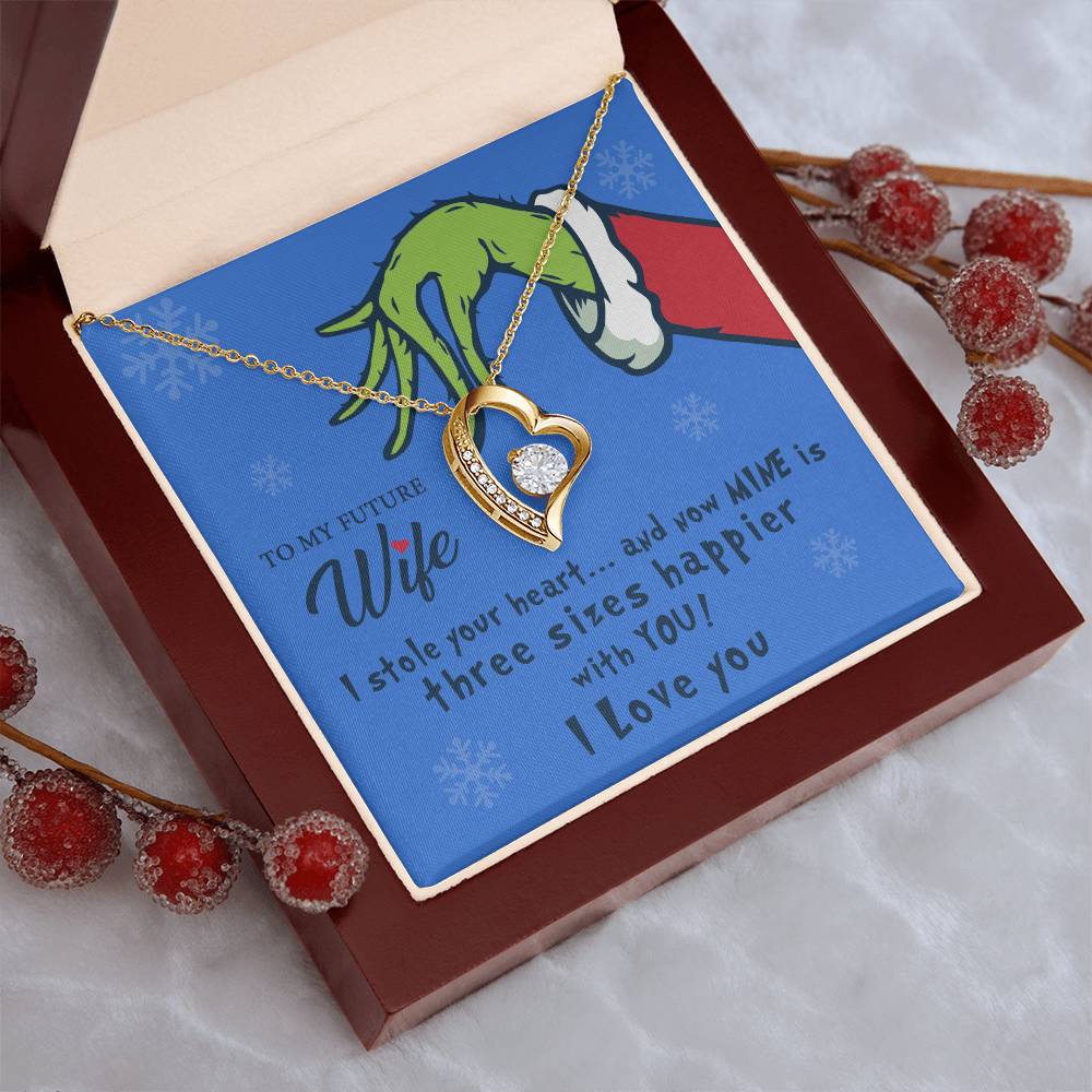To My Future Wife I Stole Your Heart Heart Pendant Necklace 1 Forever Love Necklace