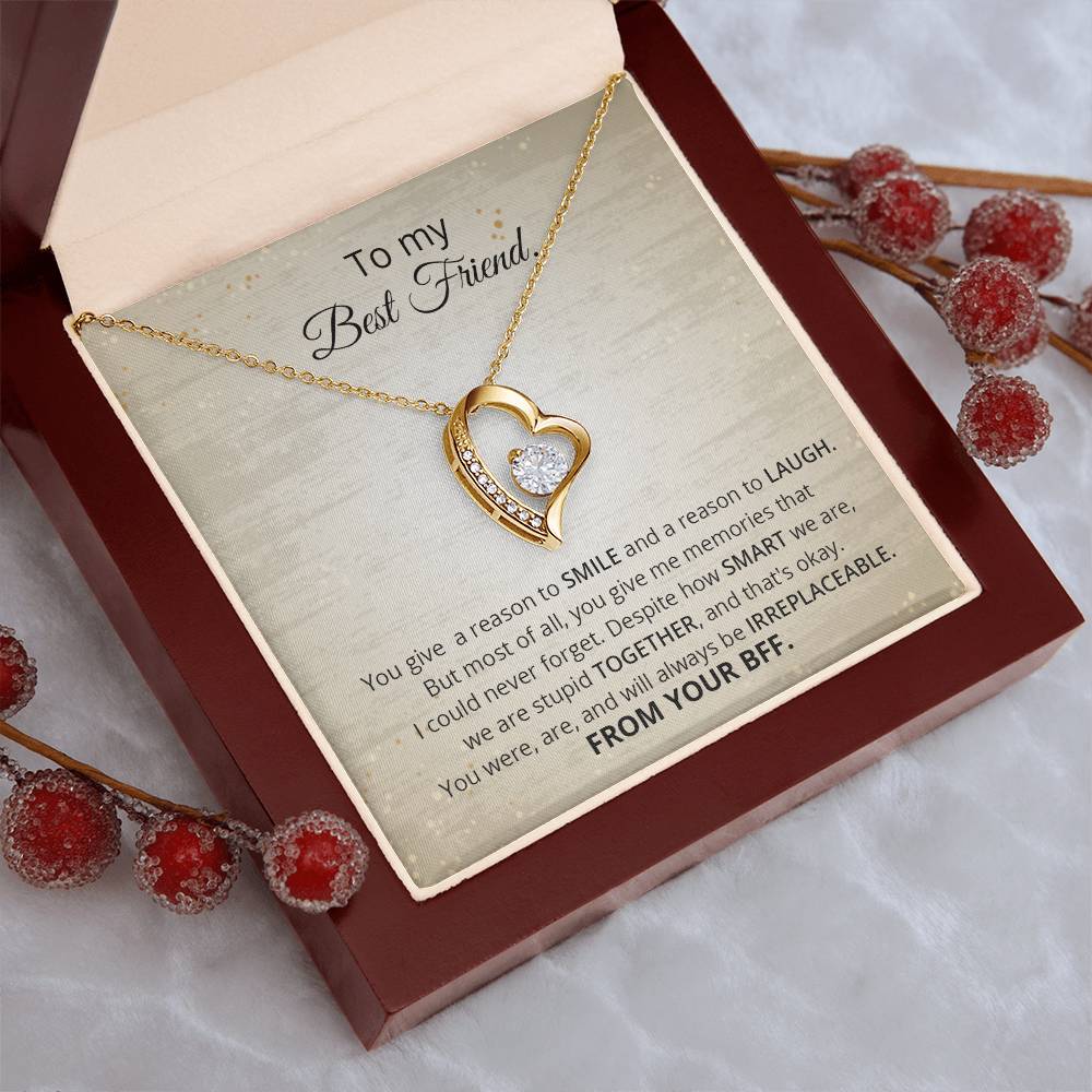 To My Best Friend Thank You Gift Souls Sisters Necklace Bff Necklace Best Friend Gift Best Friend Jewelry Friends Forever Quotes Forever Love Necklace