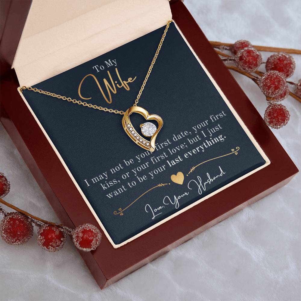 To My Future Wife Necklace Forever And Always Necklace Future Wife Gift Engagement Gifts For Fiance Future Wife Jewelry Heart Forever Love Necklace