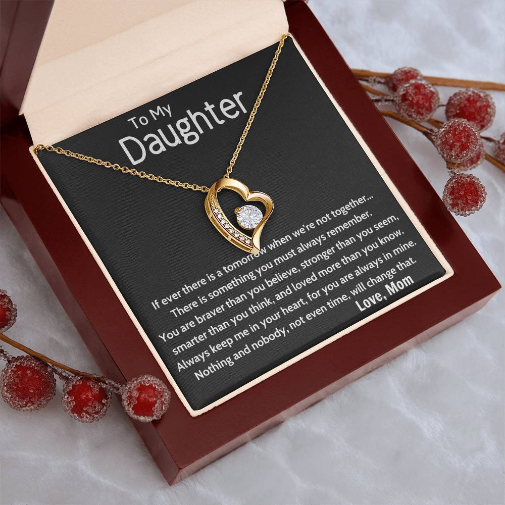 To My Daughter Beautiful Chapters Forever Love Necklace Daughter Necklace Gift For Daughter Xmas Christmas Daughter Gift From Mom 4 Forever Love Necklace