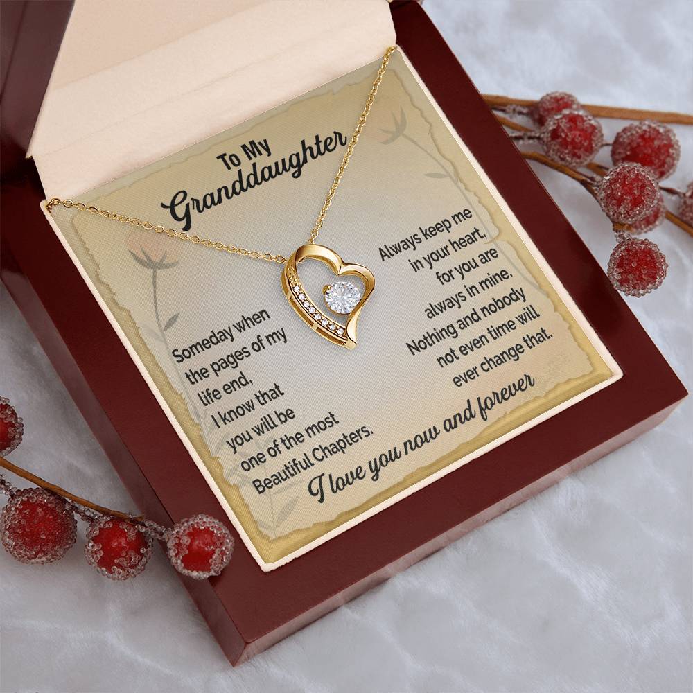 A Gift For Granddaughter Forever Love Necklace - Beautiful Chapters Forever Love Necklace