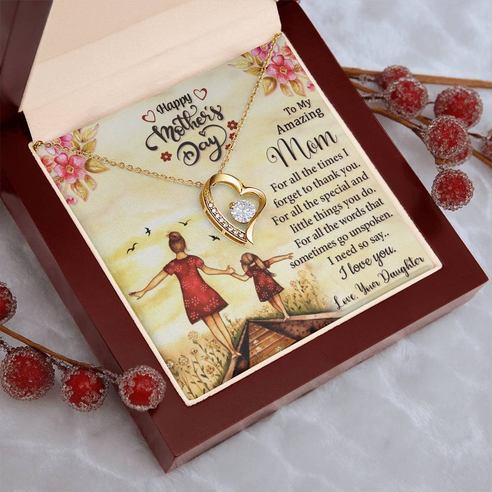 Best Necklace Gift For Mom Forever Love Necklace
