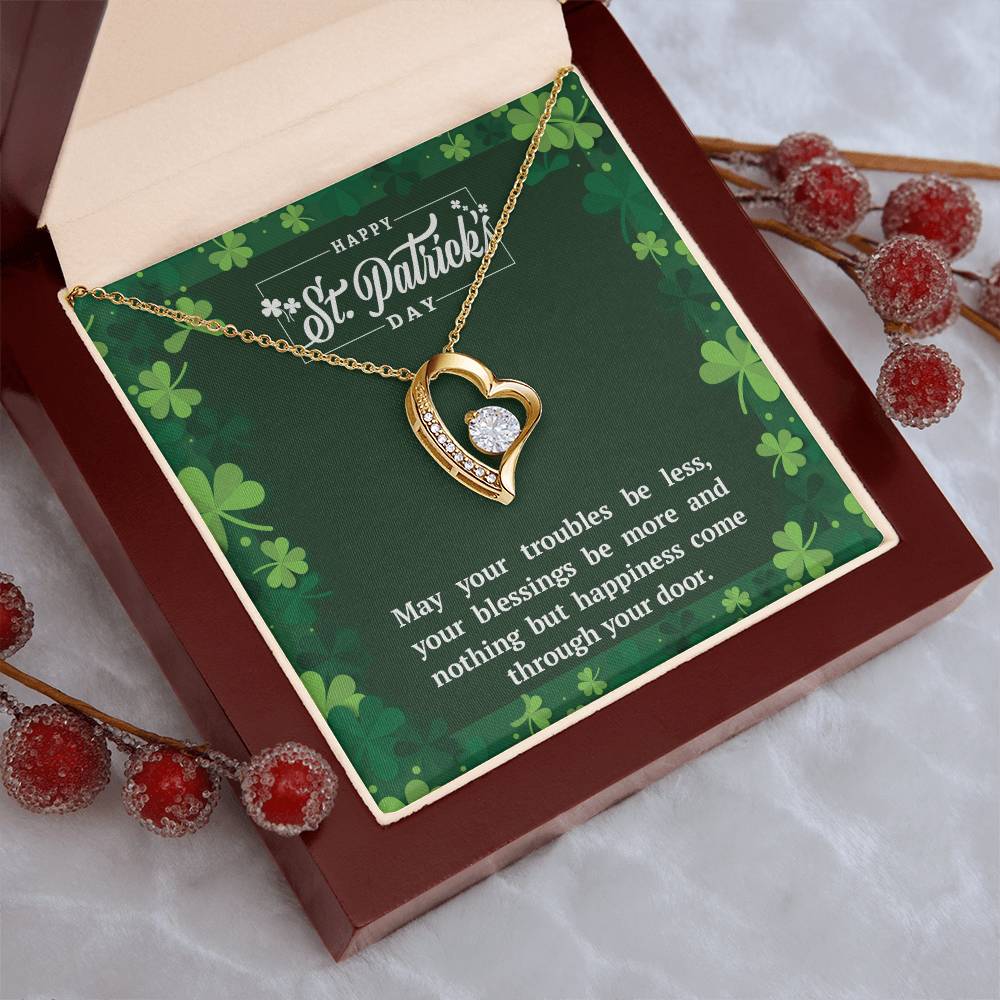 May Your Troubles Be Less Forever Love Necklace