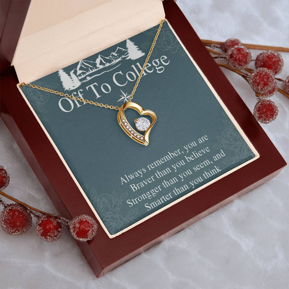 Graduation Gift Necklace For Girls - Graduate Gift Jewelry - College - High School - Elementary School - Senior Graduation - Forever Love Necklace