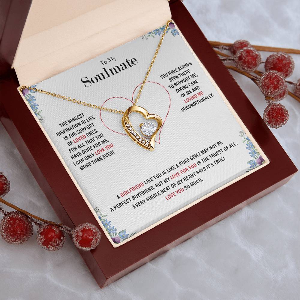 To My Soulmate Forever Love Necklace