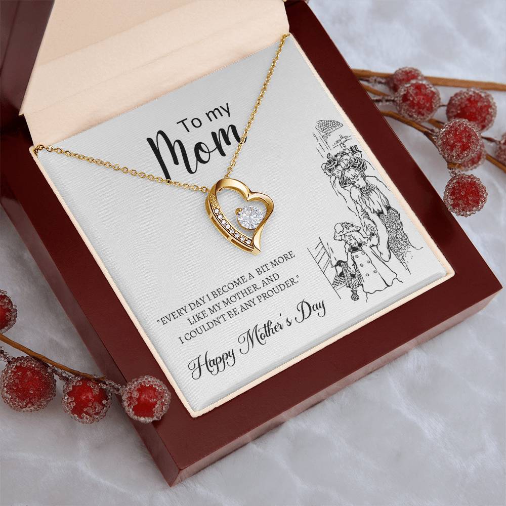 Mother Gift Mother's Day Gift Necklace Gift For Mother Mother Gift From Daughter Mother Gift From Son Mother Message Card To My Forever Love Necklace