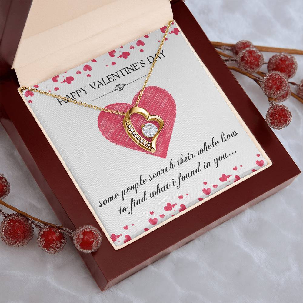 Happy Valentines Day My Love Forever Love Necklace