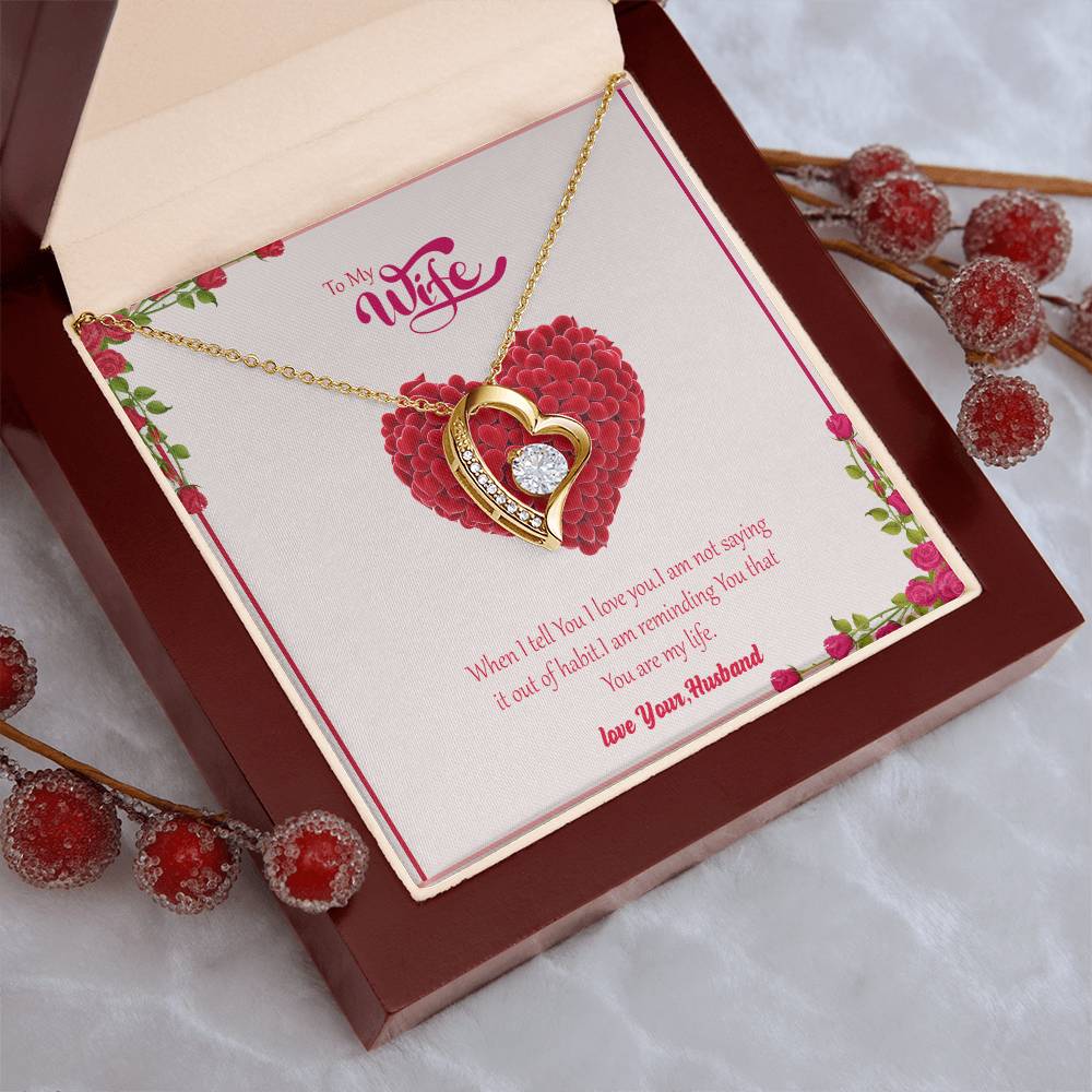 Gift For Wife You Are My Life Necklace 1 Forever Love Necklace