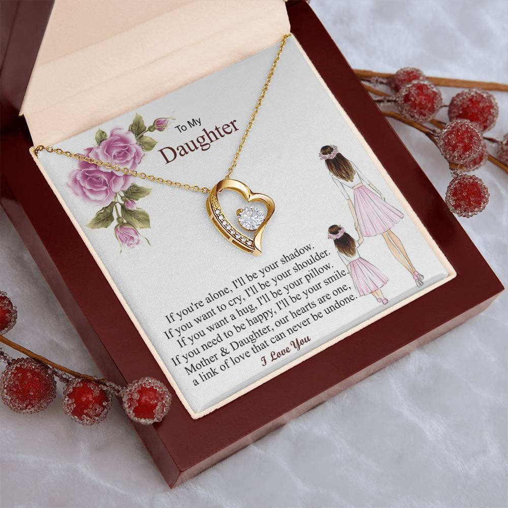 Gift For Daughter From Mon Gift Jewelry Necklace From Daughter Anniversary Daughter Mother Necklace Daughter Gift From Mom To My Daughter Forever Love Necklace