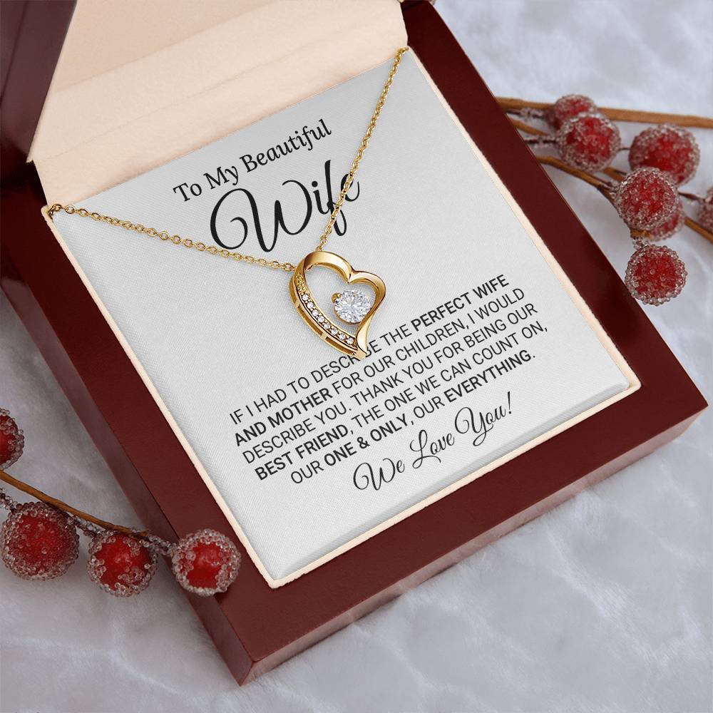 Heartfelt Mother's Day Gift For Wife 1 Forever Love Necklace