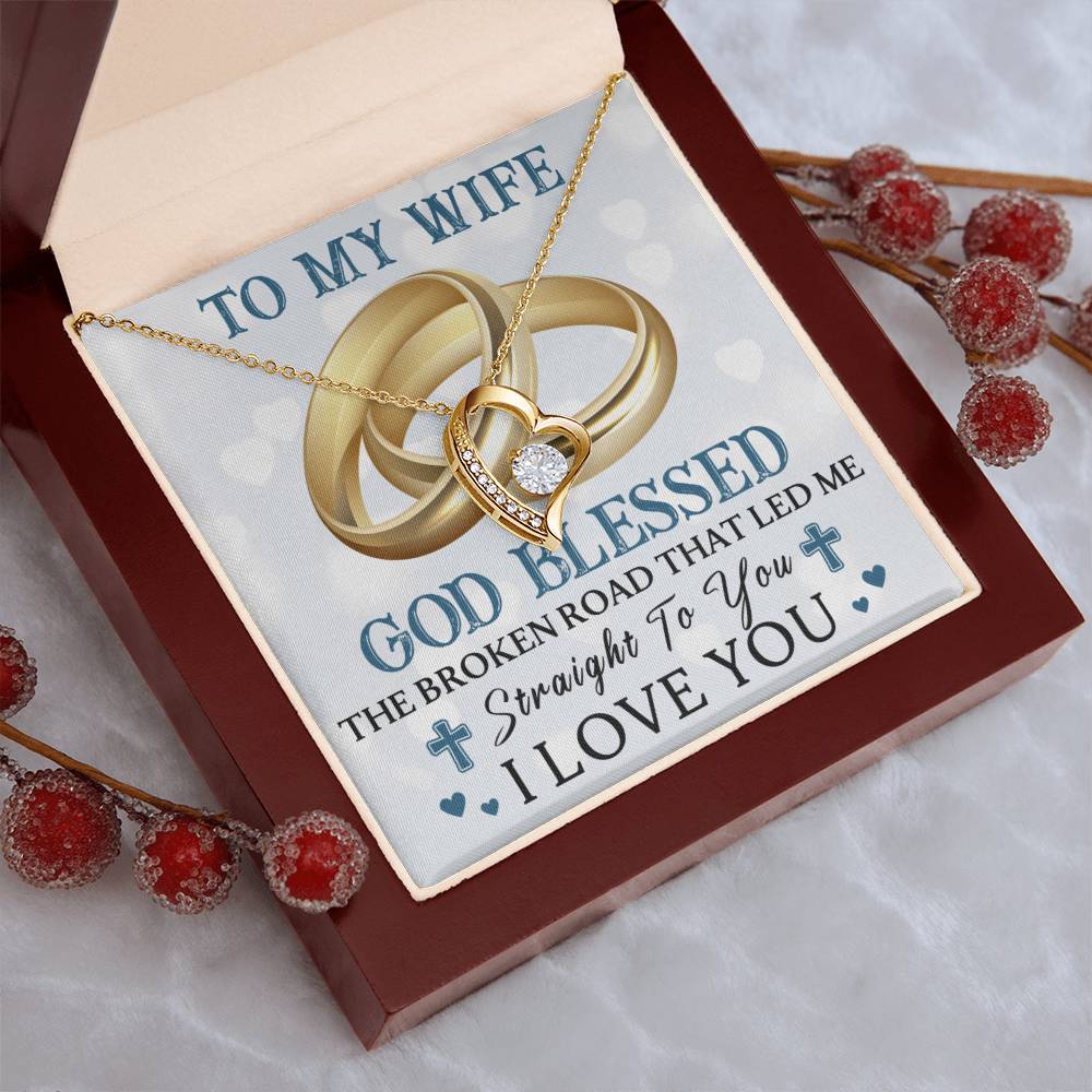 To My Wife - Christian - Forever Necklace Forever Love Necklace