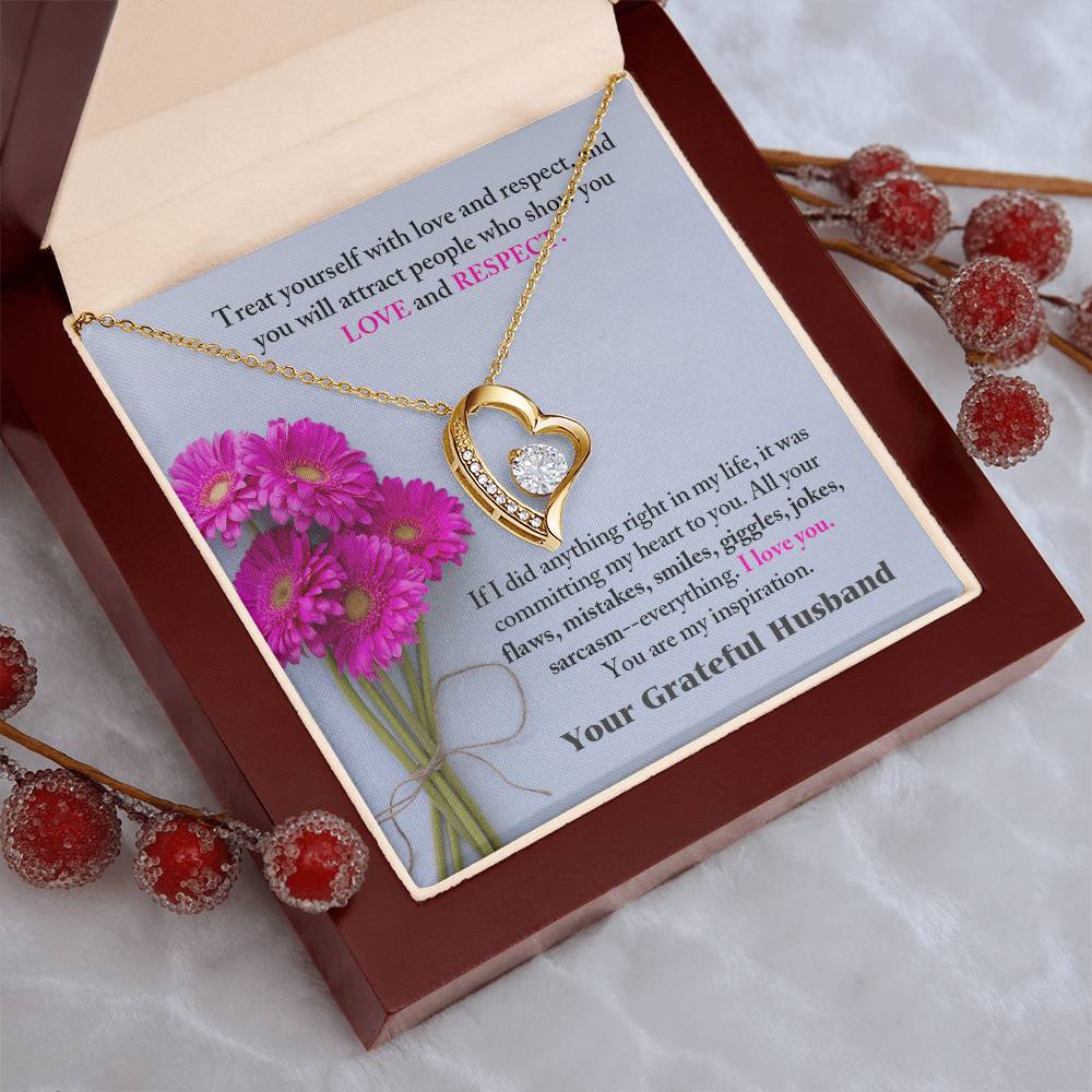 To My Wife Necklace Valentines Day Wedding Anniversary Birthday Romantic Sentimental Gift For Wife Alluring Necklace Forever Love Necklace