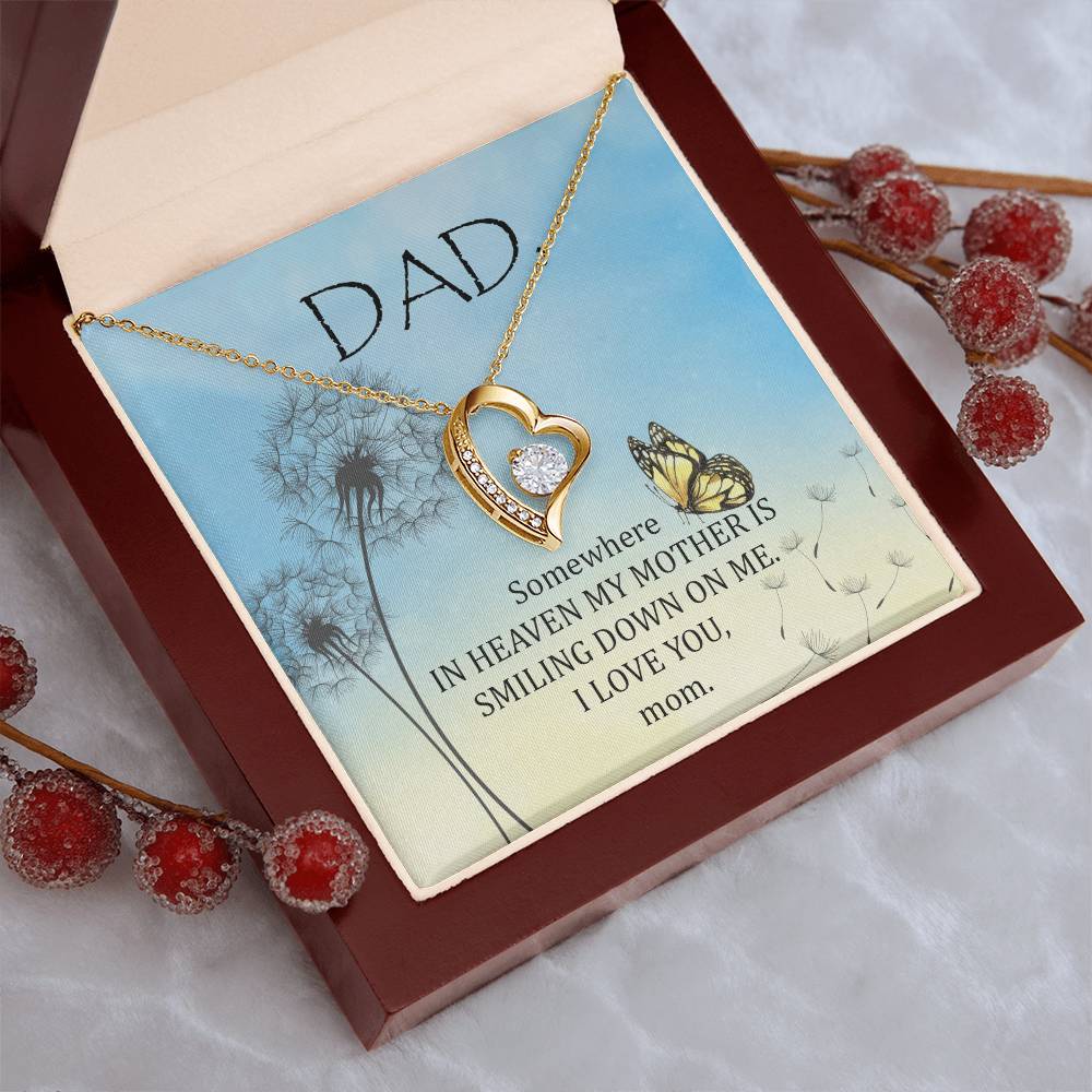 Dad - The Years May Pass But Still You Stay - Necklace Forever Love Necklace