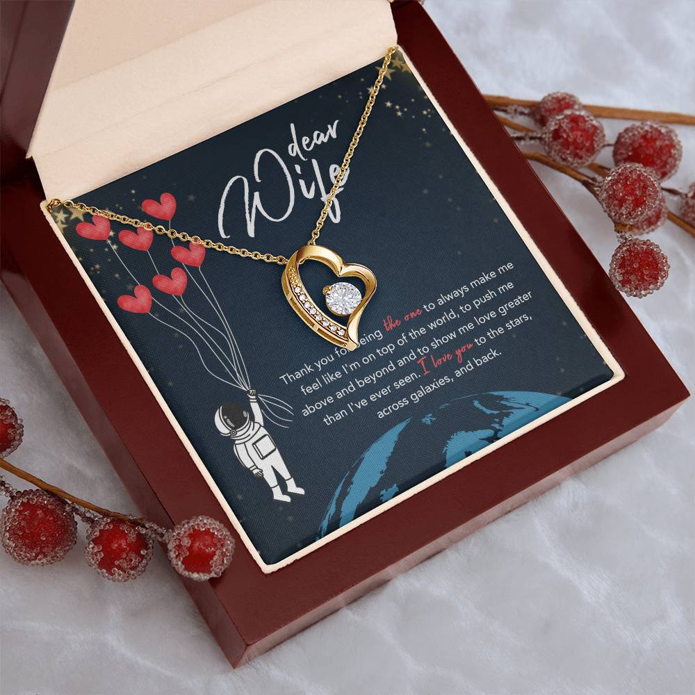 To My Wife Necklace Beyond The Stars 1 Forever Love Necklace