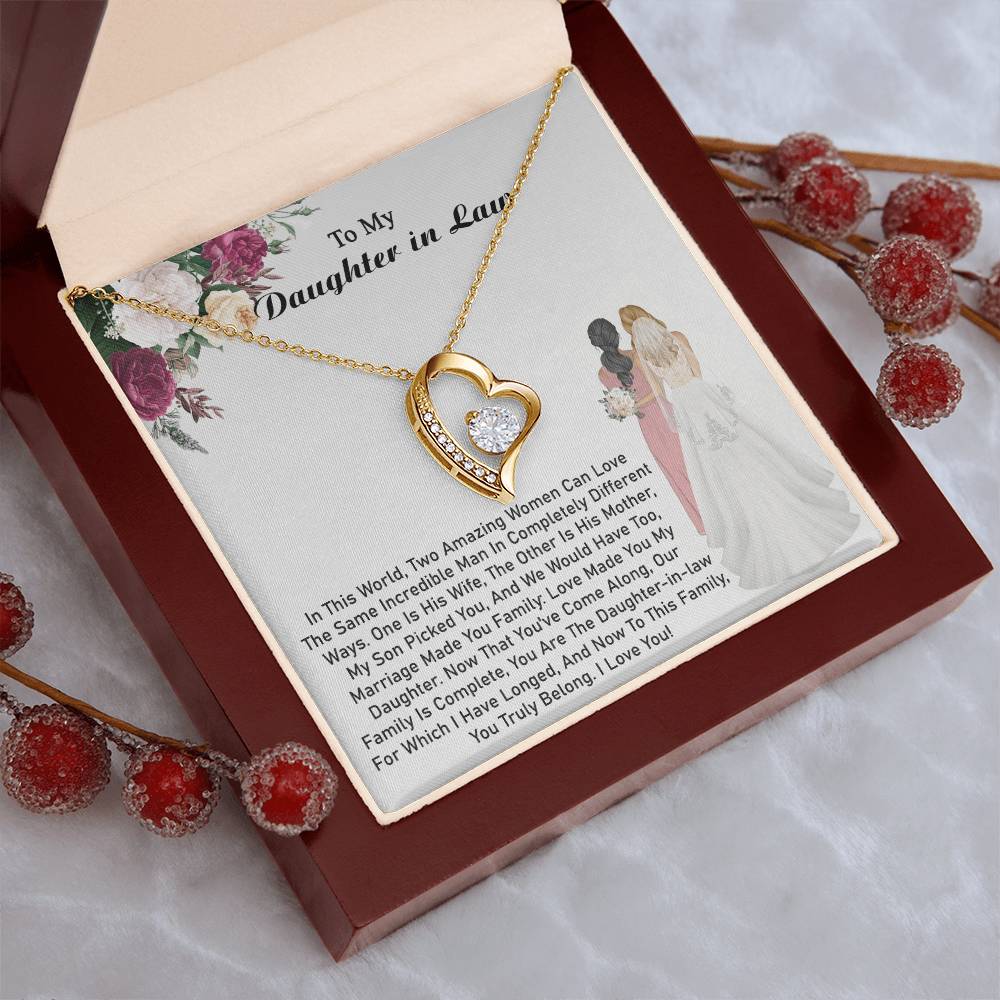 Daughterinlaw Gift Daughter Necklace 1 Forever Love Necklace