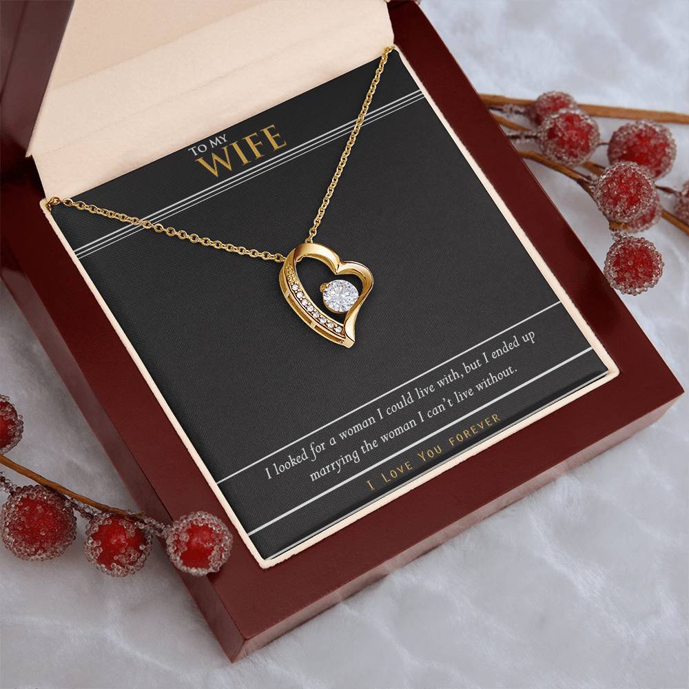 To My Wife Love You Forever Gift 1 Forever Love Necklace