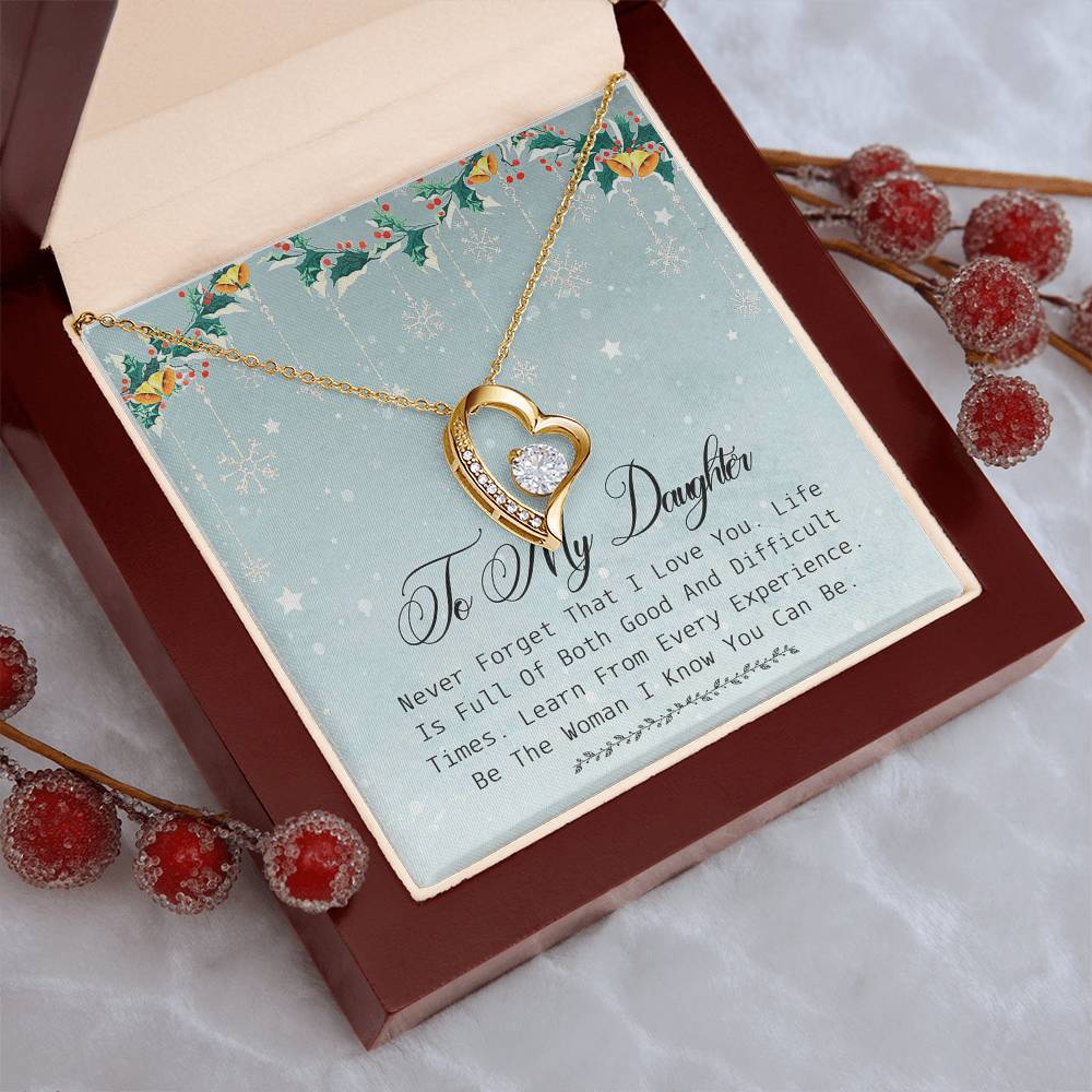 Daughter Gift Necklace Daughter Gift From Mom Daughter Birthday Gift Daughter Necklace Daughter Gift To My Daughter Forever Love Necklace