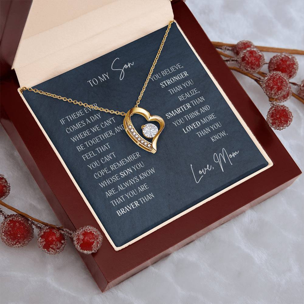 Shine Like A Jewel Forever Love Open Heart Pendant Necklace To My Beautiful Wife Forever Love Necklace