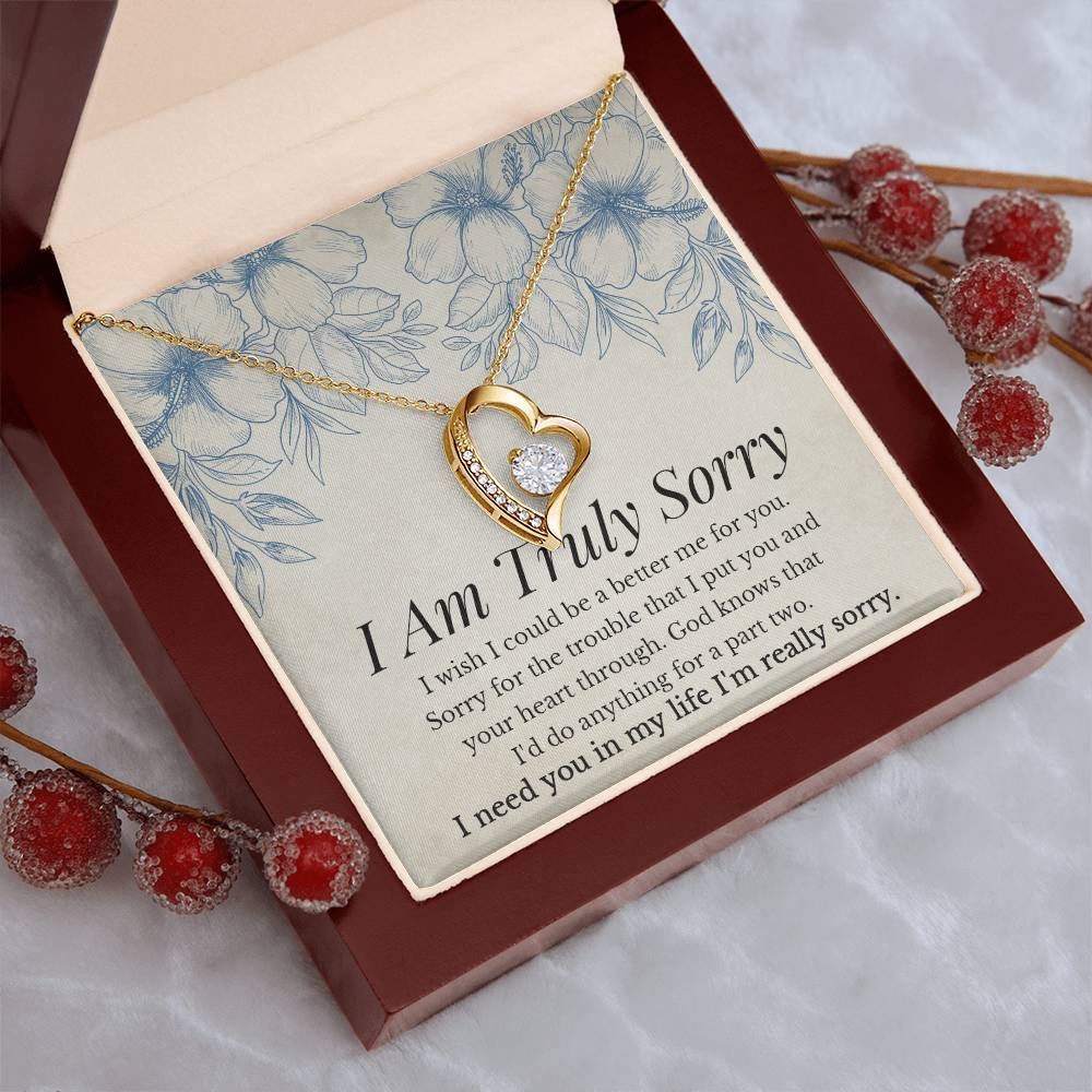 I Am Truly Sorry Necklace - Forever Love Forever Love Necklace