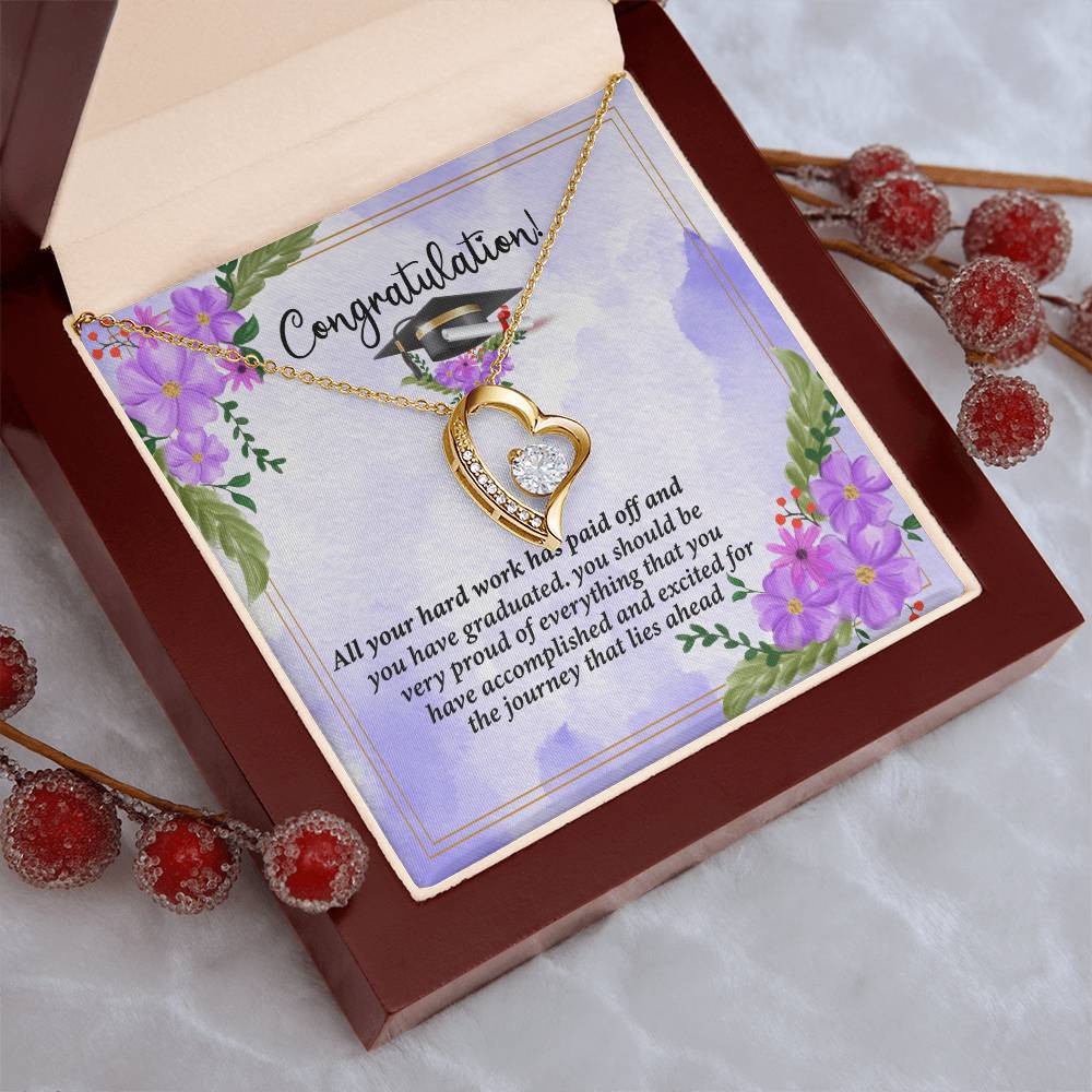 Congratulations I Am So Proud Of You Birthstone Necklace Graduation Gift Necklace Graduation Forever Love Necklace