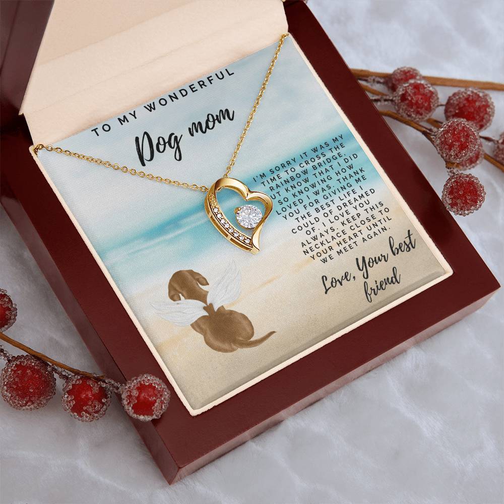Deceased Dog Gift Custom Dog Necklace Dog Memory Dog Remembrance Gift Pet Loss Necklace Bereavement Gift Dog Forever Love Necklace