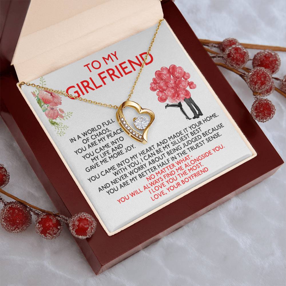 Gf002 Gift For Girlfriend 1 Forever Love Necklace