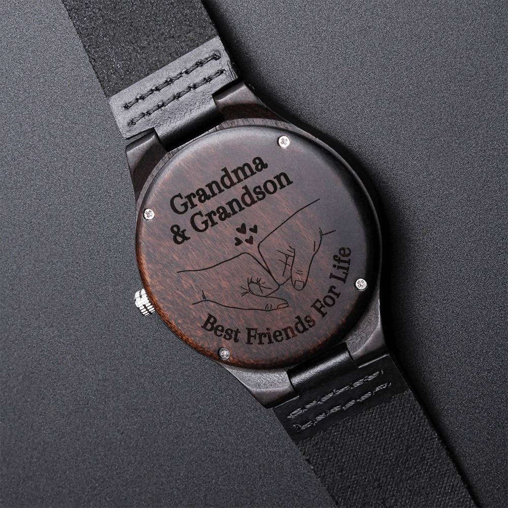 Grandma Grandson Gift Grandson Watch Gift From Grandma Grandson Birthday Gift Grandson Graduation Gift From Nana Fathe Engraved Wooden Watch