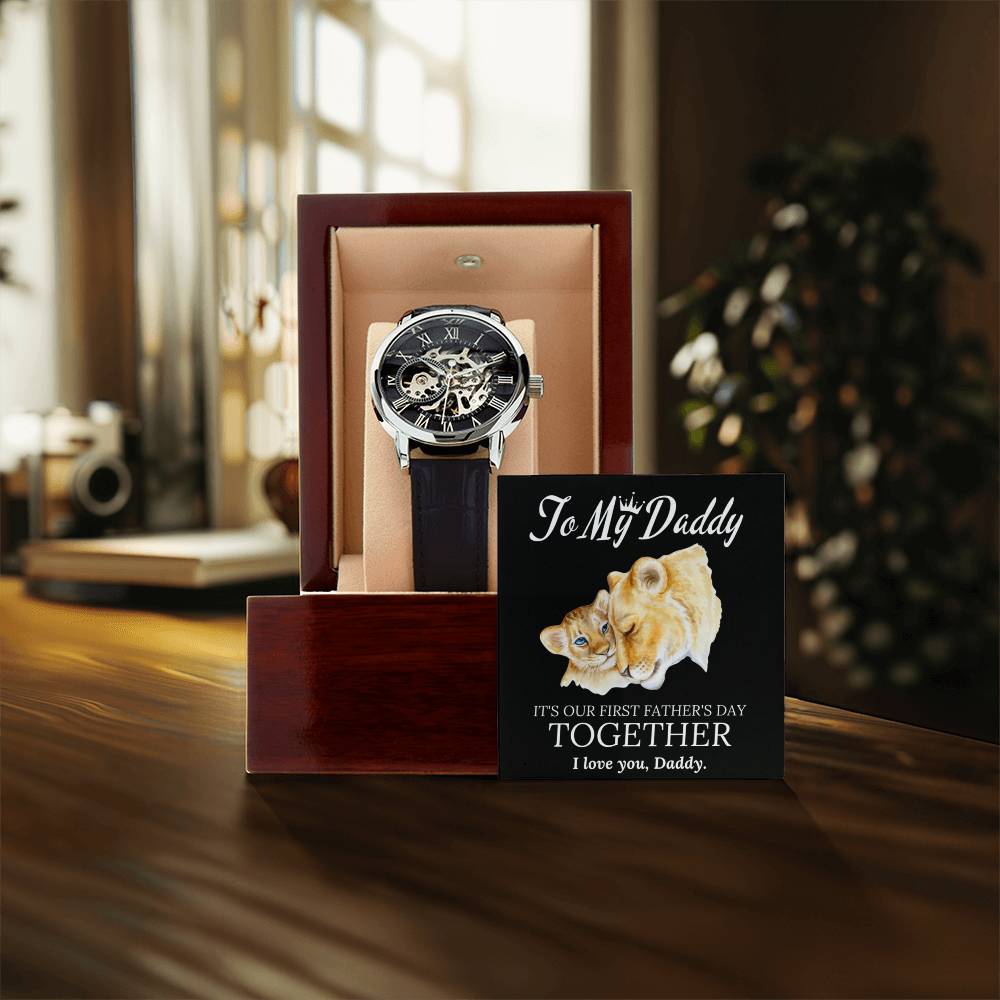 To My Daddy Father's Day Openwork Watch