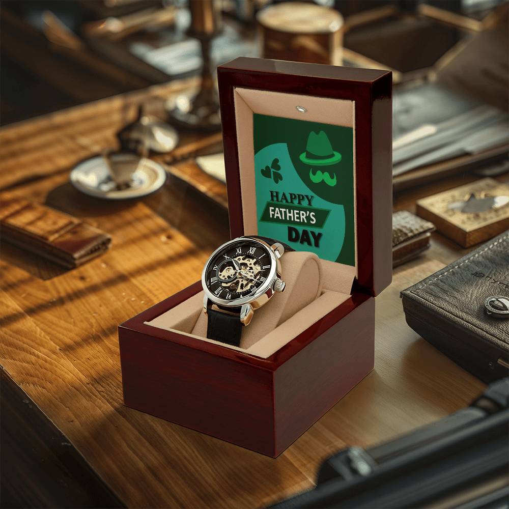 Watch For Dad Father's Day Gift Gift For Dad Father Of The Bride Gift Gift From Son Gift From Daughter Gift For Men To Dad Openwork Watch