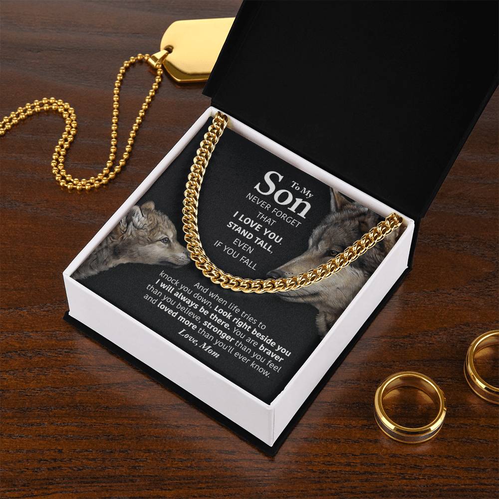 My Son - Stand Tall Cuban Link Chain