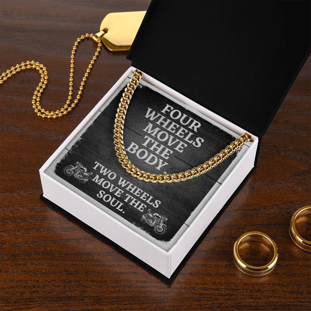 Cuban Chain Link Necklace For Men Motorcycle Enthusiast Gift Birthday Gift Necklace For Husband Boyfriend Son Cuban Link Chain