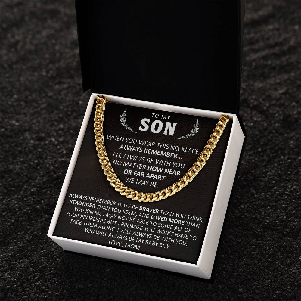 Gift For Son - Braver - Cuban Cuban Link Chain
