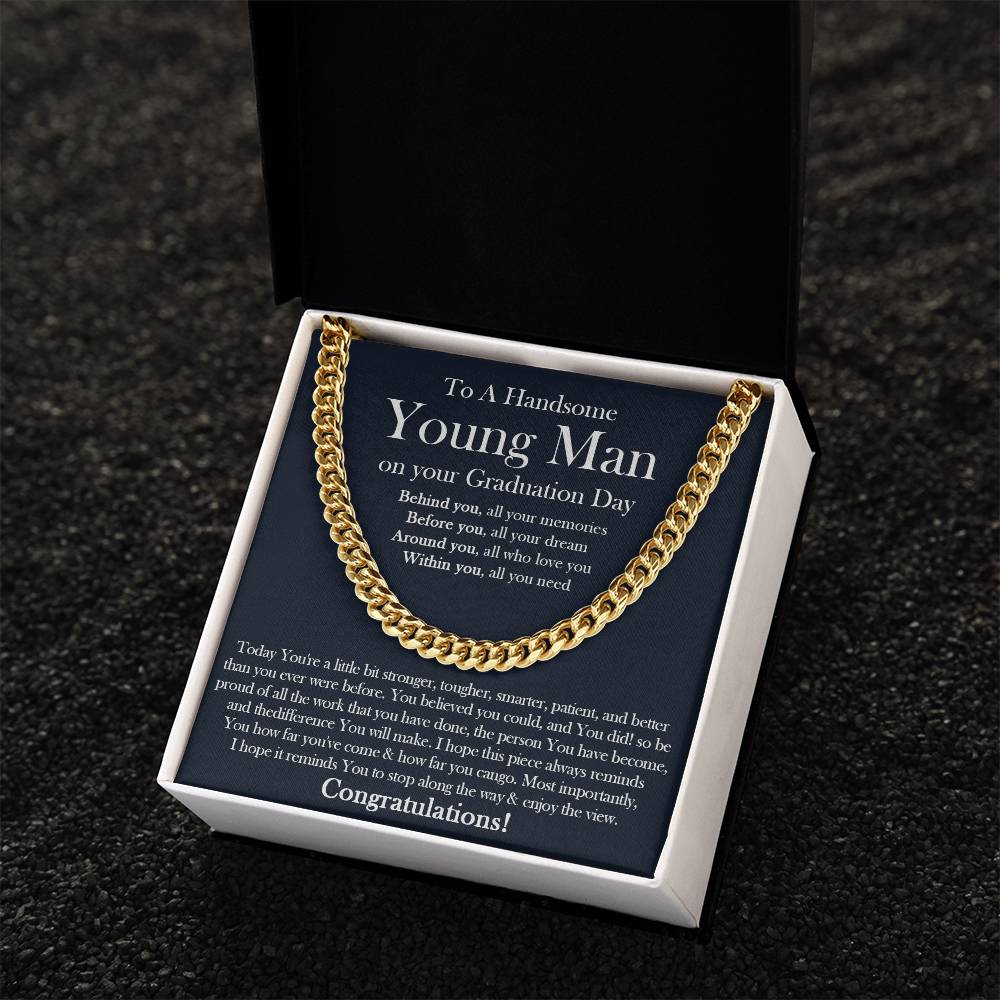 Graduation Gift For Him College Graduation Gift For Son Graduation Gift High School Boy Graduation Gift College Neckla Cuban Link Chain