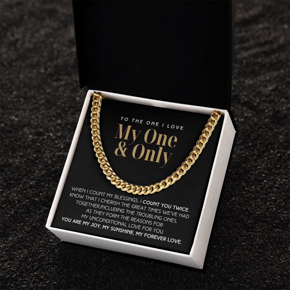 Count You Twice Christmas Gift For Him Link Chain Limited Time Only - Grabs Yours Now! Cuban Link Chain