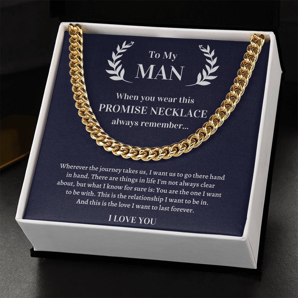 Valentine's Gift For Him Soulmate - This Is The Love I Want To Last Forever Cuban Link Chain